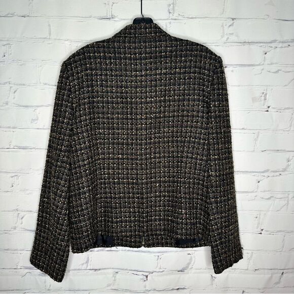 Dress Barn size 12 brown blazer - Picture 4 of 5